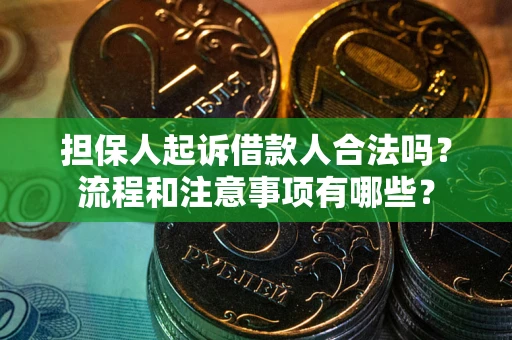 济南担保人起诉借款人合法吗？流程和注意事项有哪些？