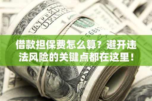 济南借款担保费怎么算？避开违法风险的关键点都在这里！
