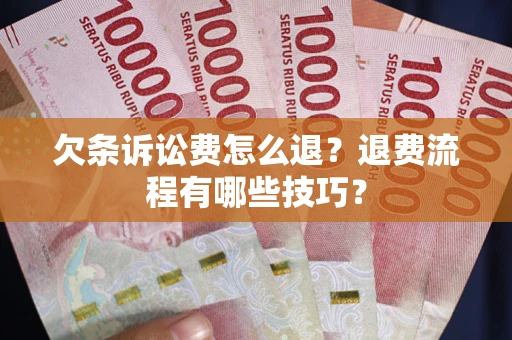 济南欠条诉讼费怎么退？退费流程有哪些技巧？