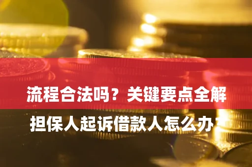 济南

担保人起诉借款人怎么办？流程合法吗？关键要点全解析