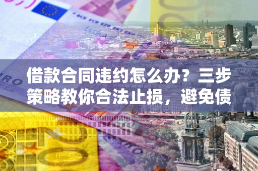 济南借款合同违约怎么办？三步策略教你合法止损，避免债务危机升级